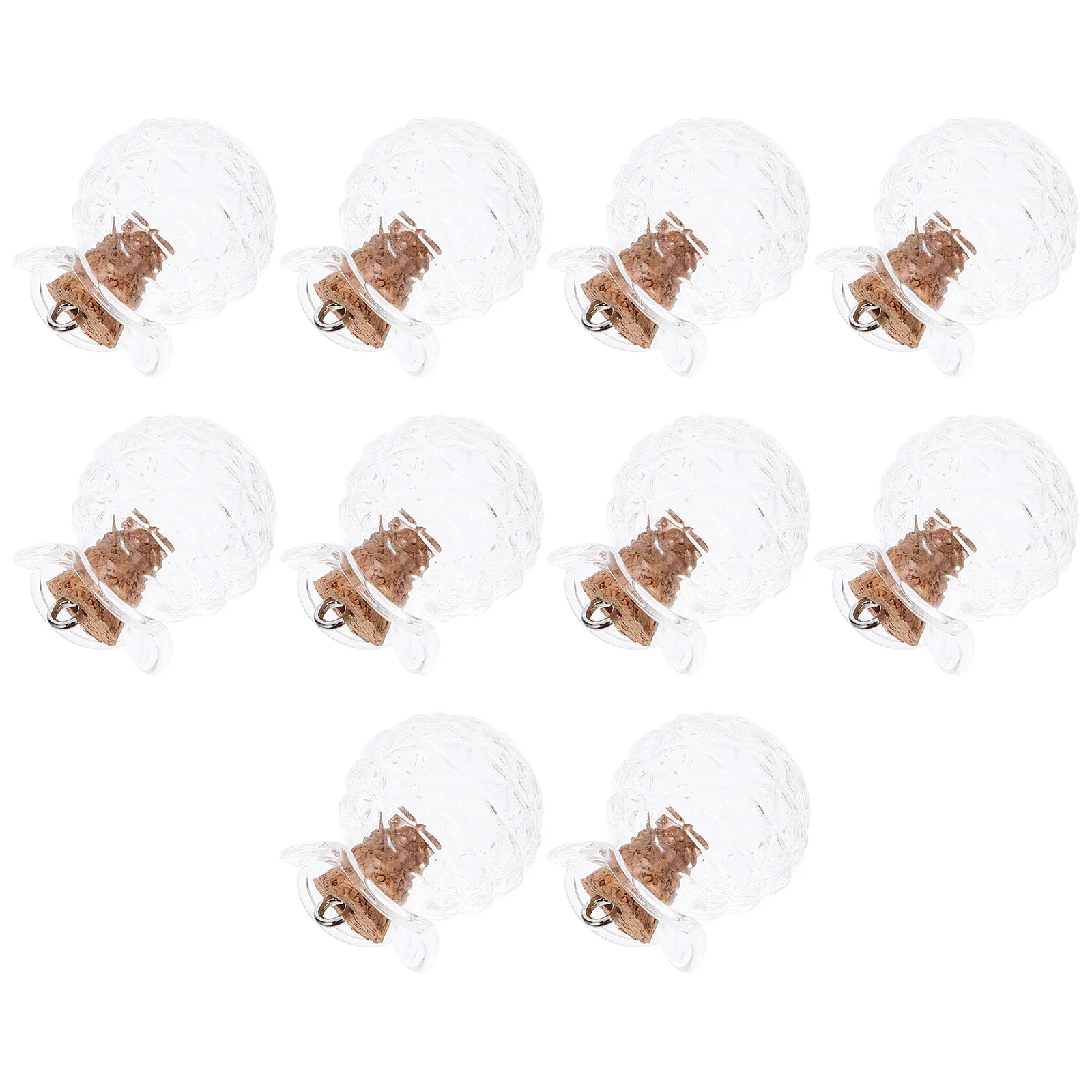 

10Sets Wishing Bottle Unique Corked Glass Bottle for Photo Prop Drift Bottles with Corks Glass Containers for Gifting