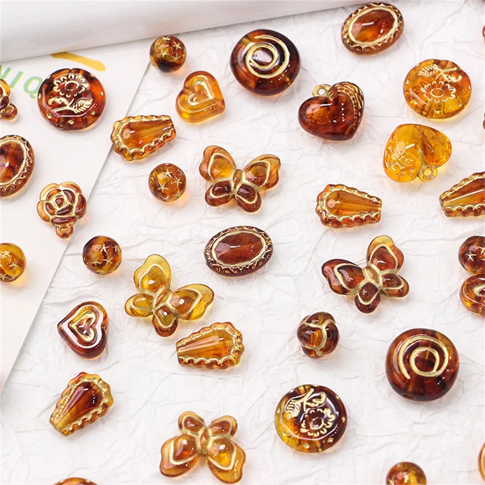CH21 Vintage Japanese Style Ins Bead Blind Box Acrylic DIY Novice Handmade Jewelry Beaded Loose Bead Material