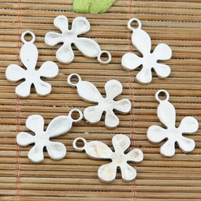 30pcs 18*14mm Tibetan Silver Color 2sided Leaf Charms EF2337 Charms for Jewelry Making