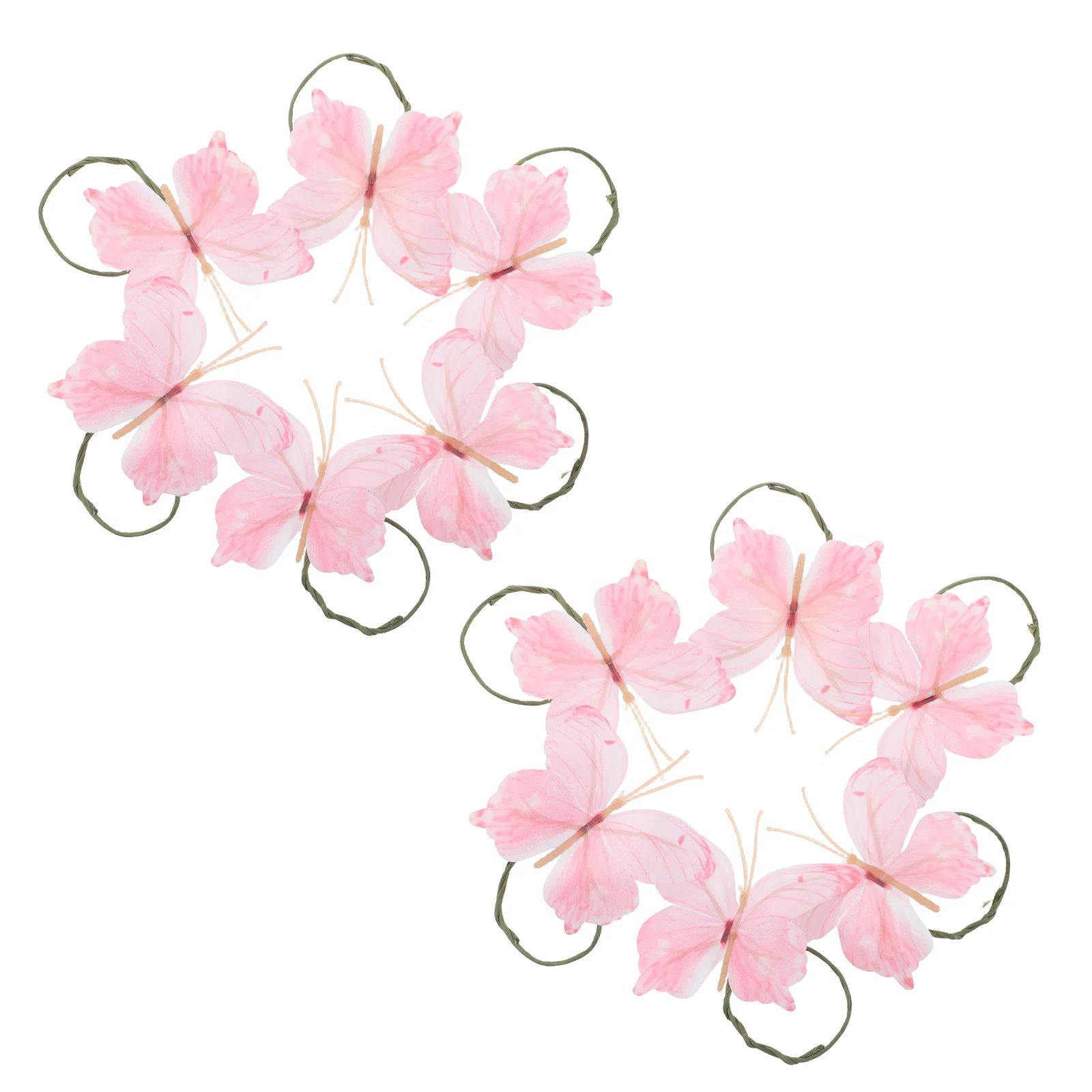 

12Pcs Butterfly Napkin Rings Plastic 3D Decorative Holder Serviette Buckles Wedding Party Dinner Table Decorations
