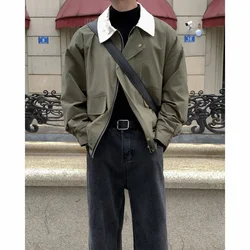 2024 edizione coreana abbigliamento da lavoro autunnale da uomo sciolto tendenza Casual Versatile giacche con risvolto giacca da uomo di alta moda di strada