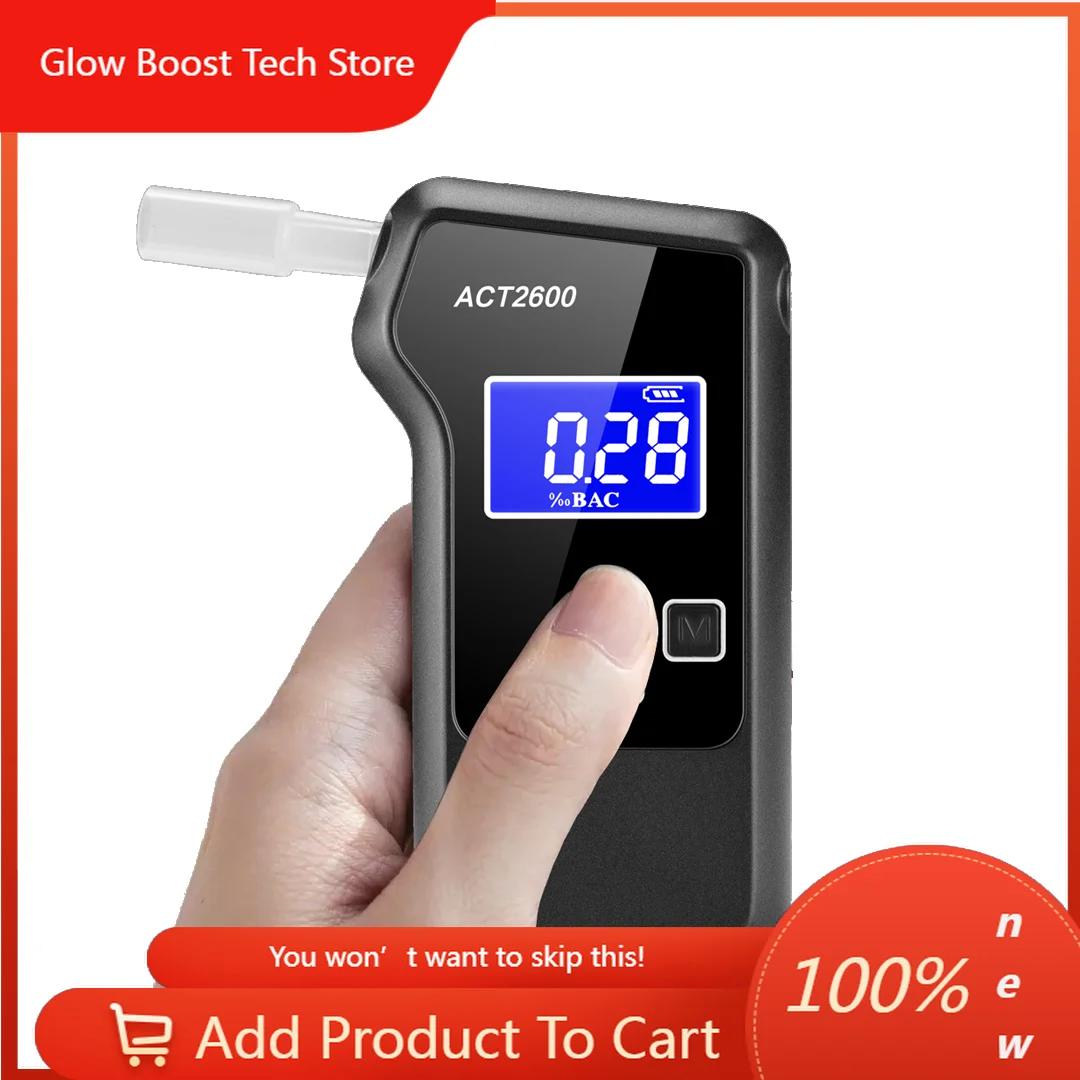 

NYHigh Precision Car Alcohol Meter Factory Price Breathalyzer Fuel Cell Tester