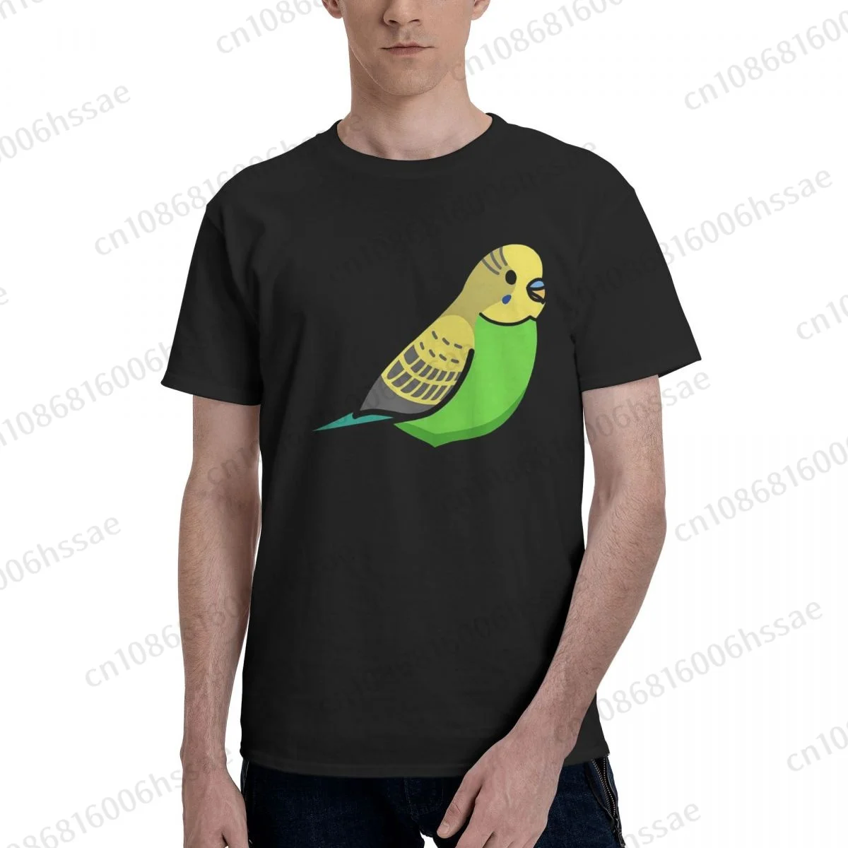 Budgie 1 T Shirt Men Fashion T-shirt Cotton Tshirt Tops Tees Short Sleeve