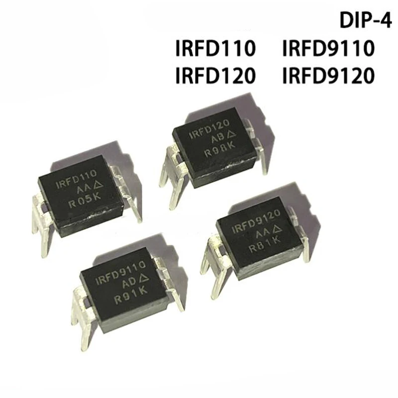 10pcs/lot IRFD110 IRFD120 IRFD123 IRFD220 IRFD9020 IRFD9024 IRFD9110 DIP-4