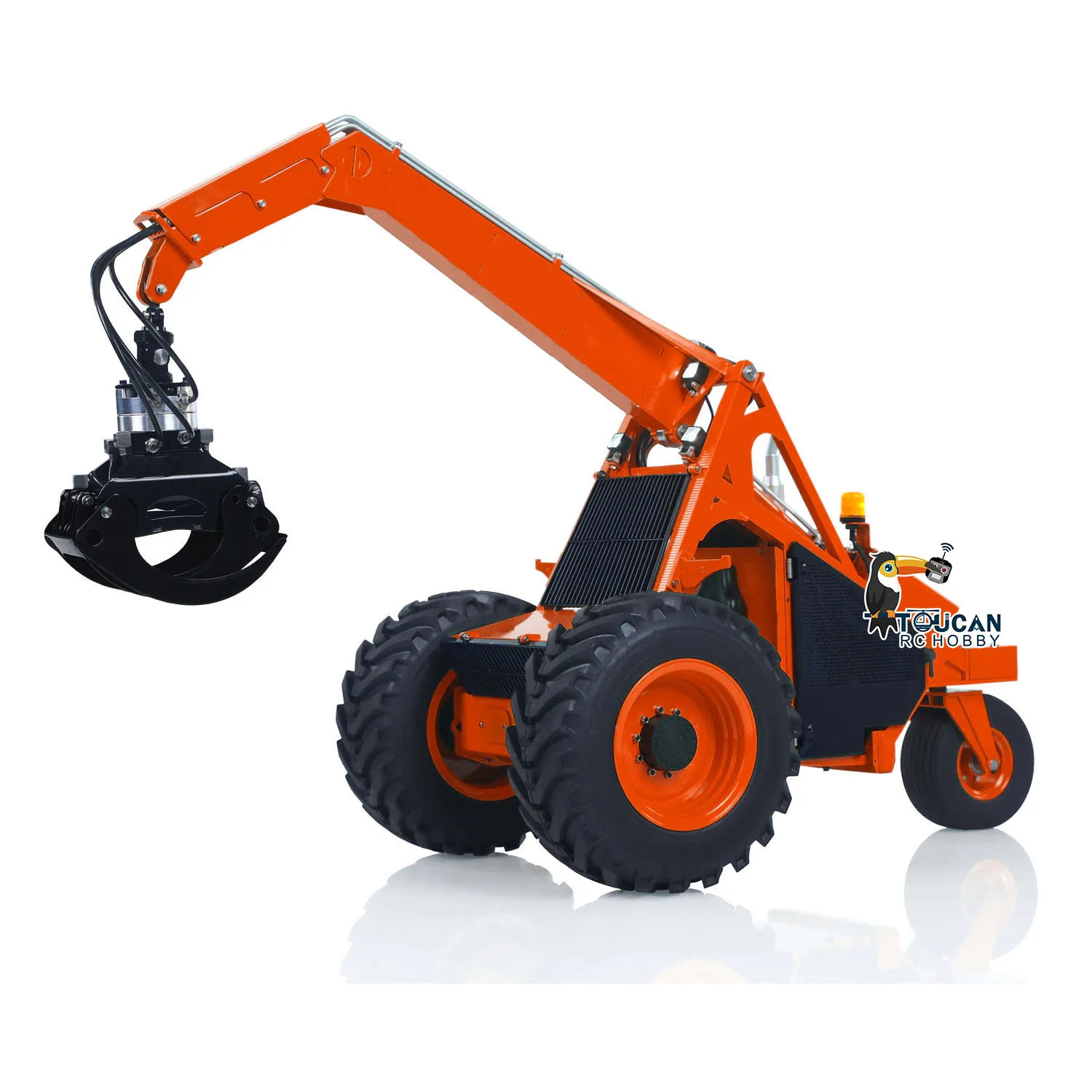 

TOUCAN 1/14 RC Hydraulic Log Loader LESU AOUE 225A Remote Control Sugarcane Loader Grabber Battery Radio 4CH Valve RTR Model