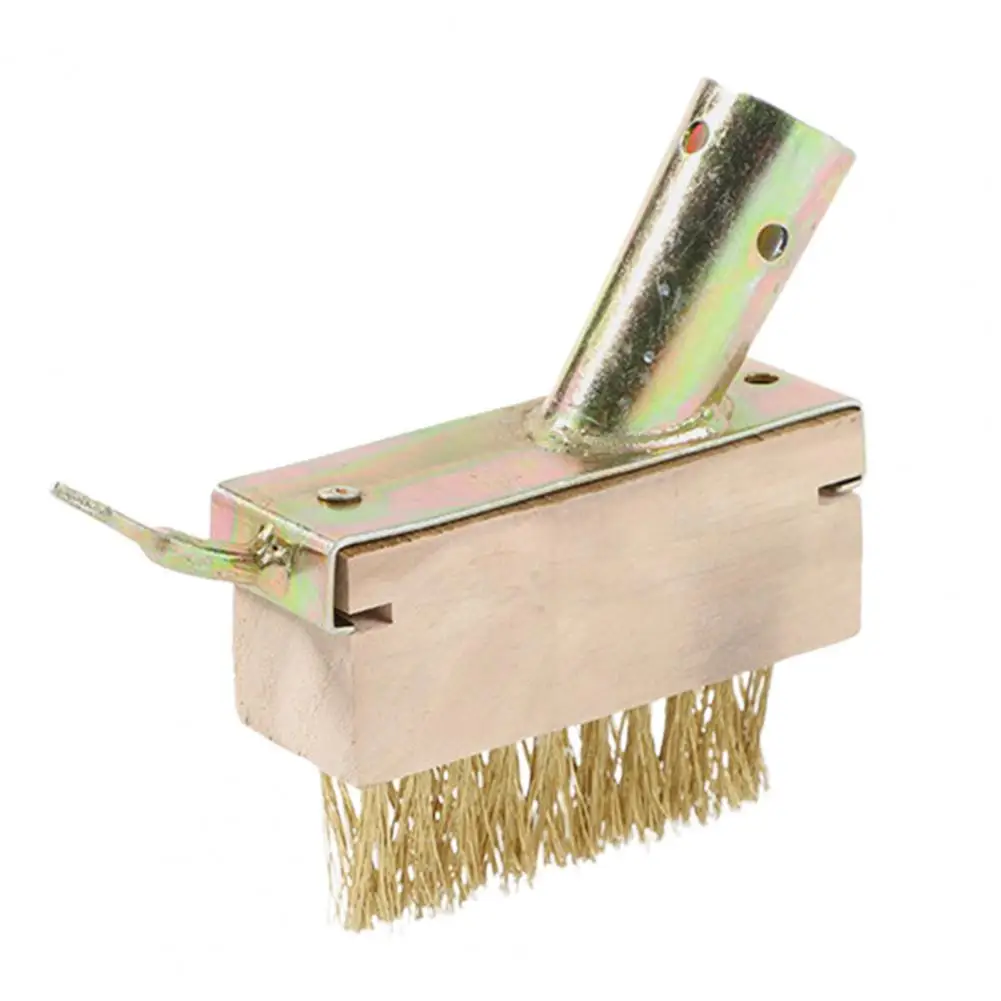 Joint Edge Cleaner Brass Wire Bristle Crevice Weeding Brush Head for Block Paving Patio Stone Edging 2-in-1 Weed Moss for Grout