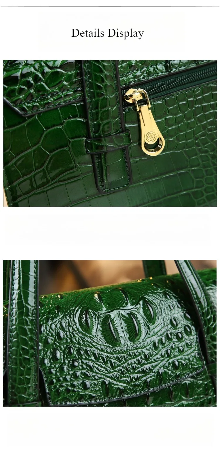 Damentasche mit Krokodilmuster 2026 Neuer Stil Messenger-Tasche Hochwertige Boston Pillow Bag Luxuriöse Leder-Schultertasche – Detail 16