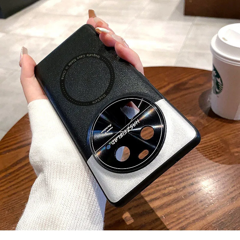 Luxury For Magsafe Pemium Luvury Leather Shockproof Case For Oppo Find X6 Pro X6  Silicone Cover For Find X6