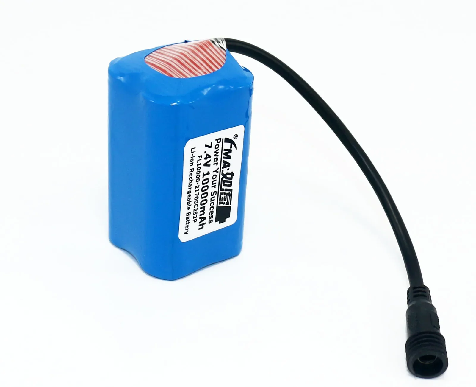 Batterie Ion Eddie protégée aste pour lampe de poche de vélo LED, 7.4V, 5000-10000mAh