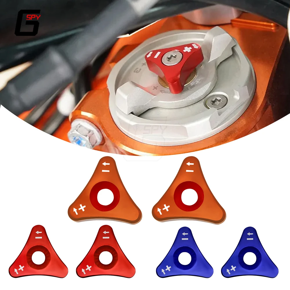 Front Shock Absorber Knob Adjuster For Husaberg Husqvarna DUKE SX SXF EXC XCW 125-530 690 SUPERMOTO ENDURO SMC WP 48MM Forks