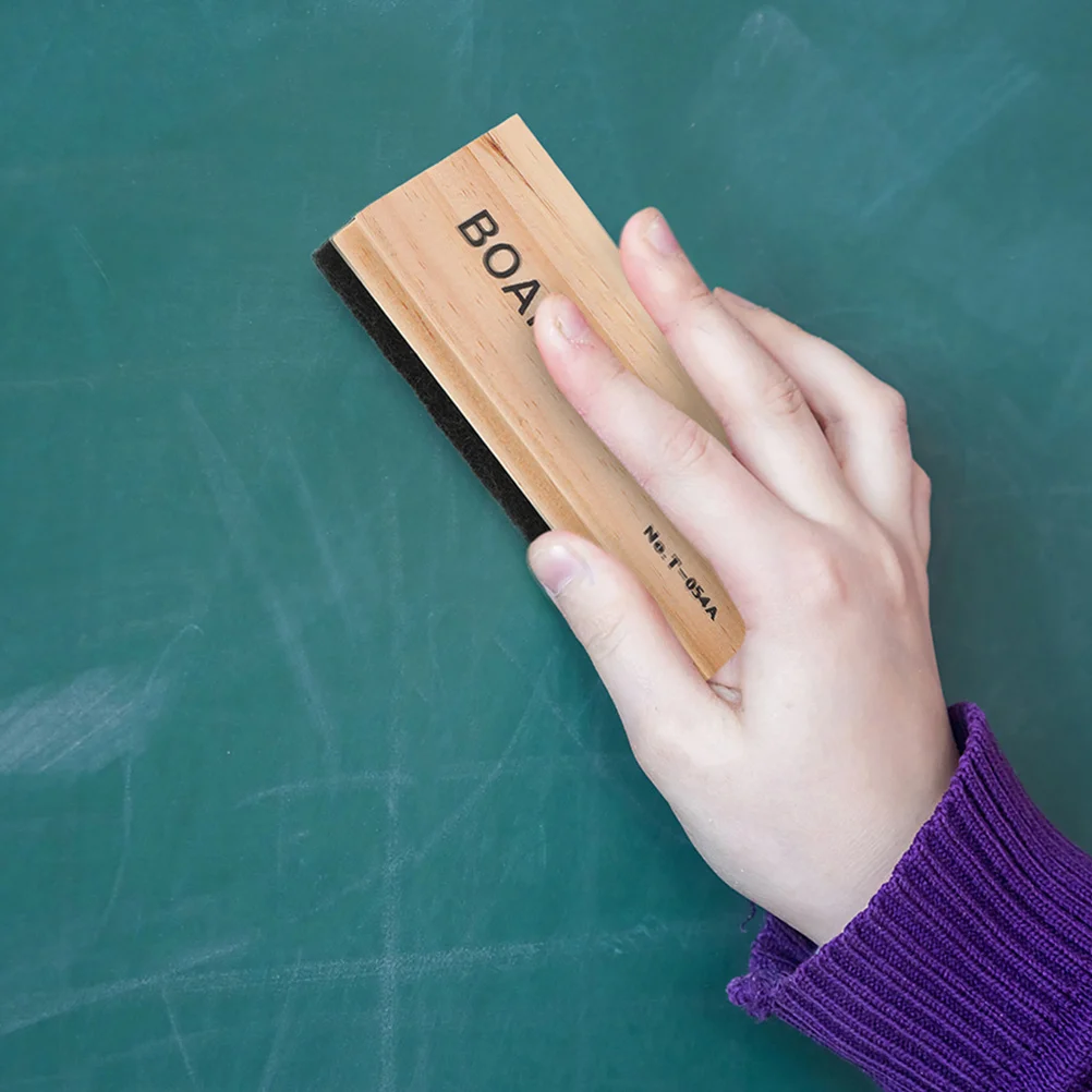 

1pcs Multifunctional Wooden Whiteboard Eraser Small Lightweight Chalkboard Dry Erase Reusable Office School Supplies Portable