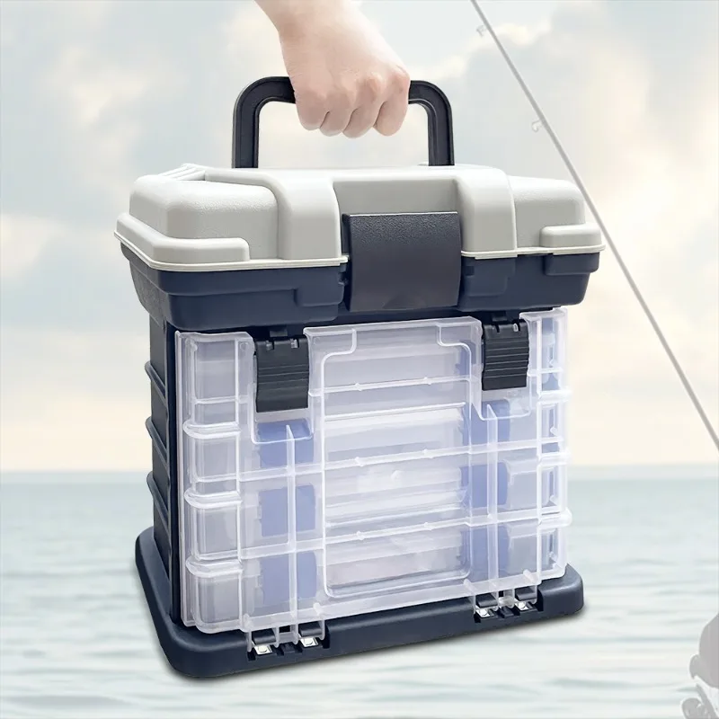 

Multi-functional 5-layer Storage Tool Box Portable Sea Fishing Boxes Durable Professional Organizer Tools Box Tools Packaging
