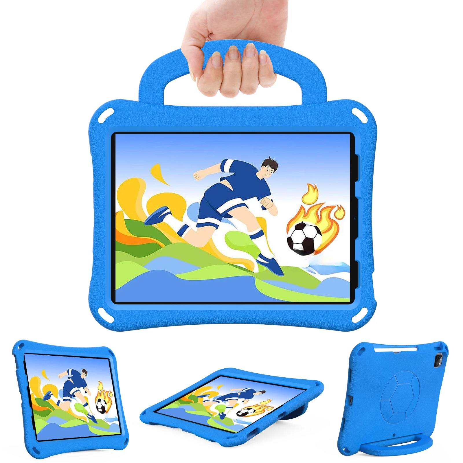 

For Apple iPad 10.2inch(2019-2021) pro11 (2018-2022) air 3 4 5 mini 5 4 3 2 1 ipad 9.7 5-9th Kids Safe EVA Case Tablet Protector