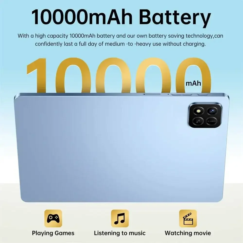 CHOTOG New Pad 7s Pro 22GB+2TB Children's Tablets 5G Dual SIM Tablet 10.1 Inch Tablet Android 15 Global Version Tab With Original 10000mAh Tab PC