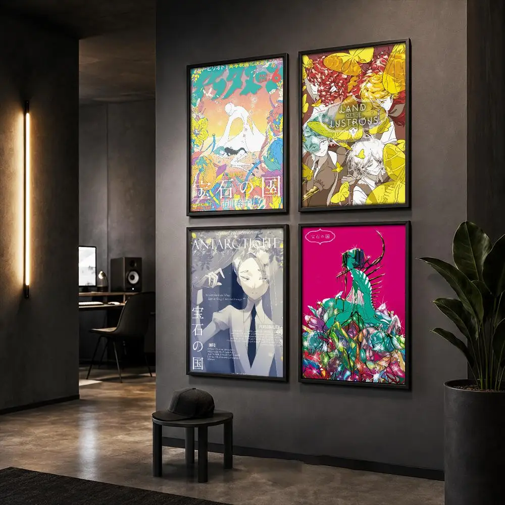 Action Anime L-Land of the L-Lustrous Poster Wall Art Print Sticker for Bedroom Living Room Dorm Office Modern Home Decor