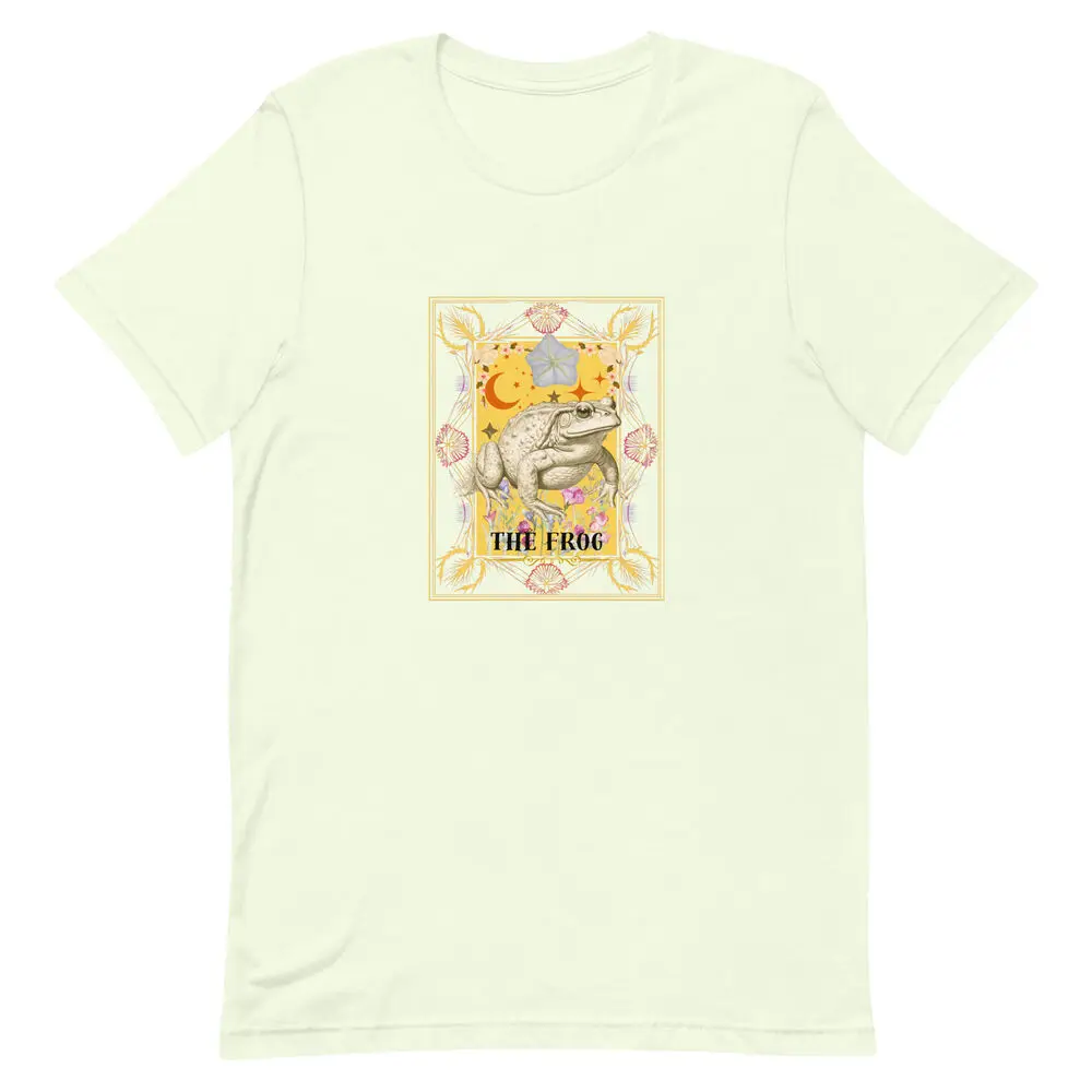 The Frog Fantasy Tarot Card Unisex t-shirt Astrology Tee High Quality 100%Cotton Short Sleeve