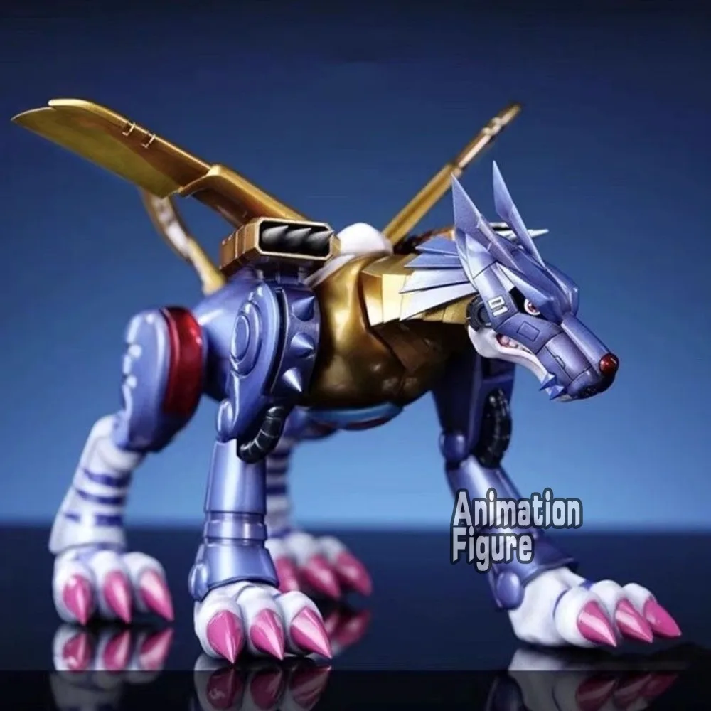 9cm/3.54in Anime Digimon Adventure Figure Metal Garurumon Action Figures Pvc Collection Model Toys for Children Gifts