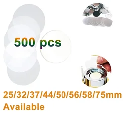 500 PCS Round Badge Transparent Protective Film 25/32/37/44/50/56/58/75MM Polyester PET Film for Round Badge Button Production