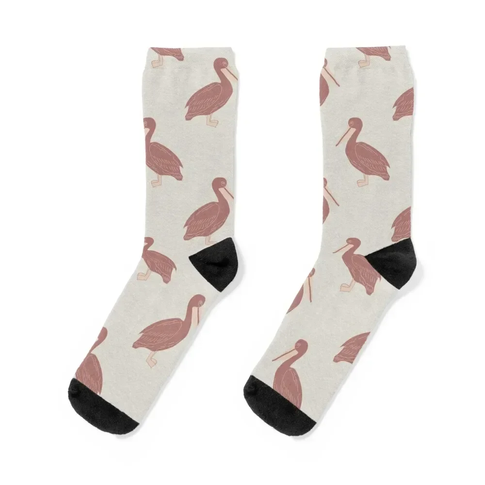 

Pink Pelican Socks soccer anti-slip halloween Socks Women's Men's