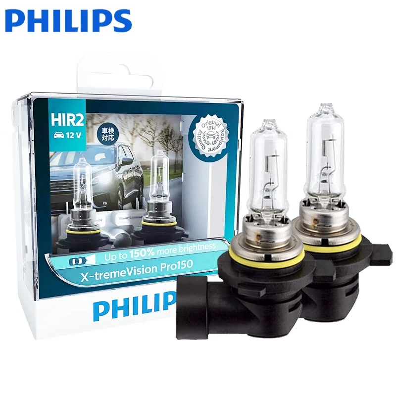 Philips-faro halógeno x-treme Vision Pro150 9012 HIR2, 12V, 55W + 150%, bombillas originales genuinas, DRL, 2X