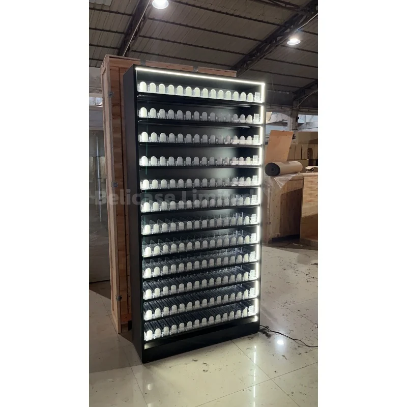 custom，Factory Direct Smoke Shop Display Showcase for Tobacco Store Display Stand Design Display Shelves