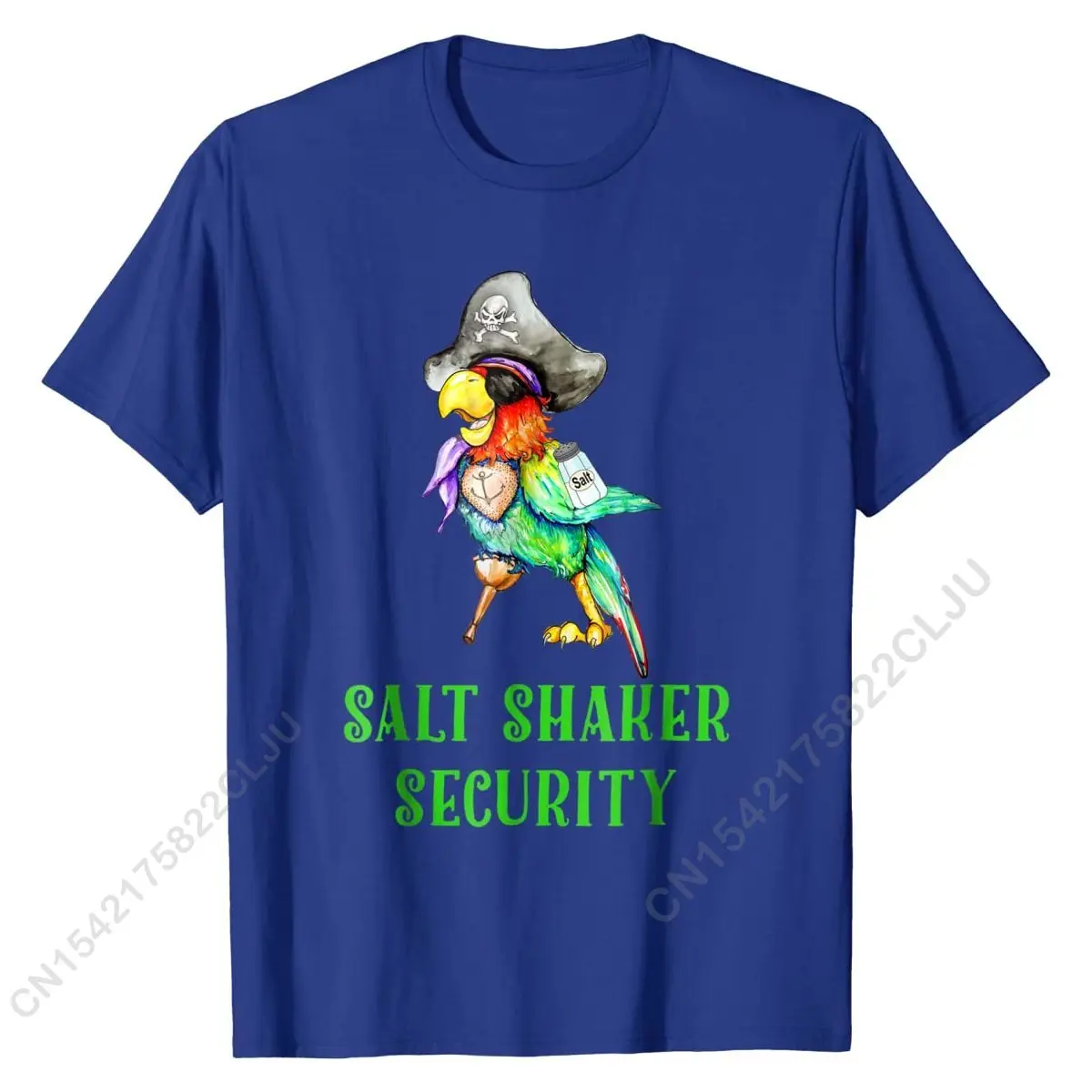 Salt Shaker Security Pirate Head Parrot Funny Concert TShirt Faddish Group Men Tees Cotton T Shirt For Boys Normal