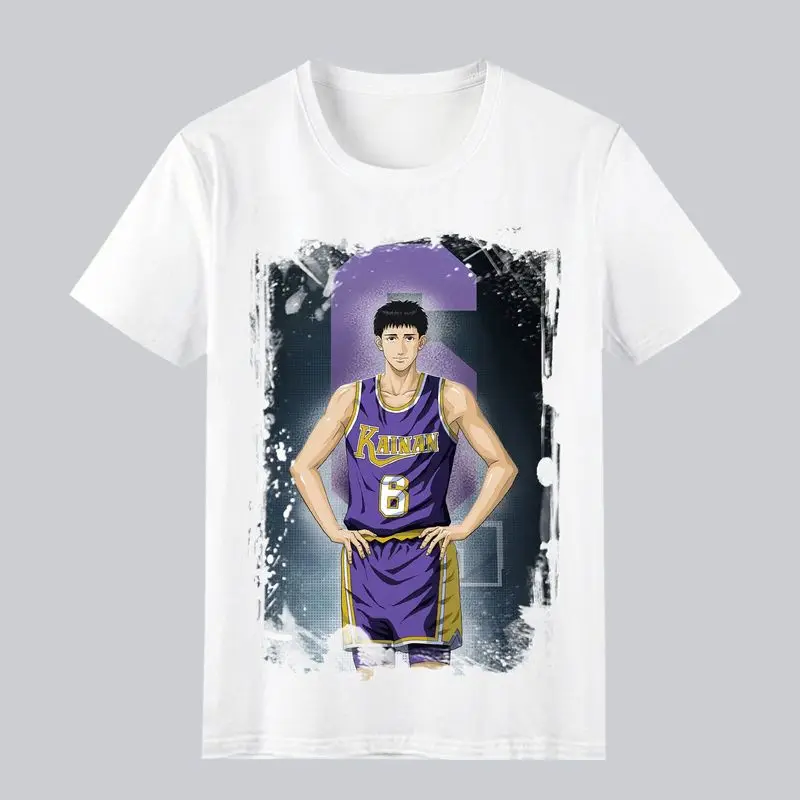 Camiseta Slam Dunk para Hombre, Manga Corta, Estilo Sakuragi Hanamichi, Secado Rápido, Corte Holgado, Nuevo Estilo Versátil 2026