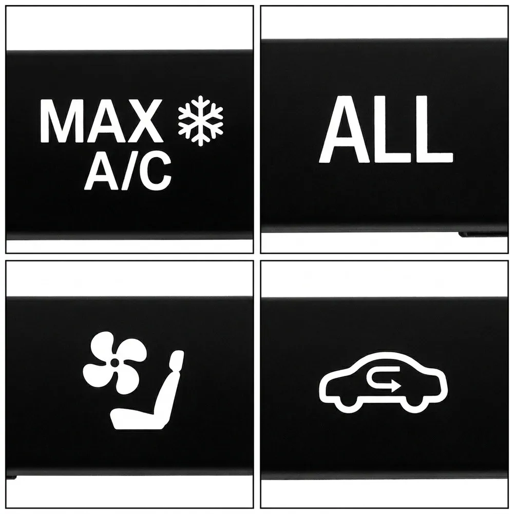 12PCS 61319313923 For A/C Switch Button Cover For For BMW For F10 F01 For F12 F11 F13 F06 5 Series 7 Series 6 Series 2008-2017 A