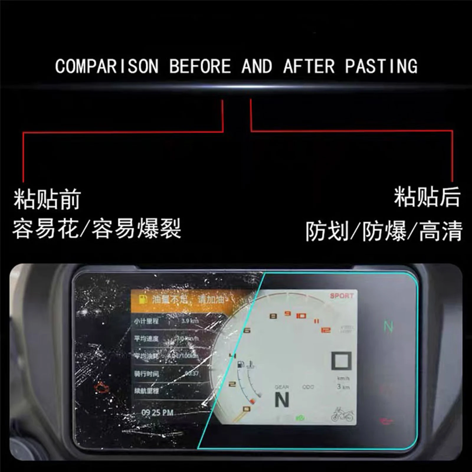For KTM Duke 790adv 890adv 390 125 Instrument Film 790 890 Motorcycle Cluster Scratch Protection Film Dashboard Screen Sticker