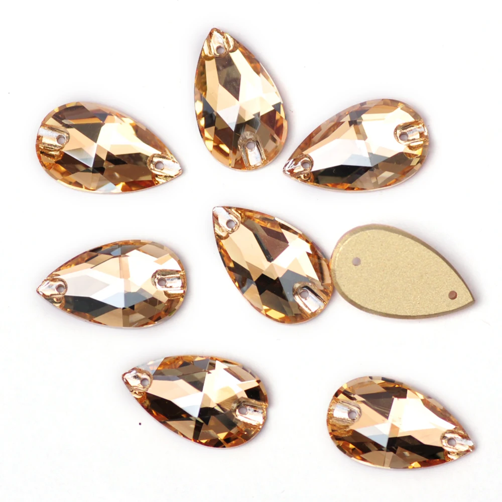 Charms Drop Crystal AB Rhinestones 3230 Sew on Large Rhinestones Strass Stones Garments Wedding Dress Bags Decorations