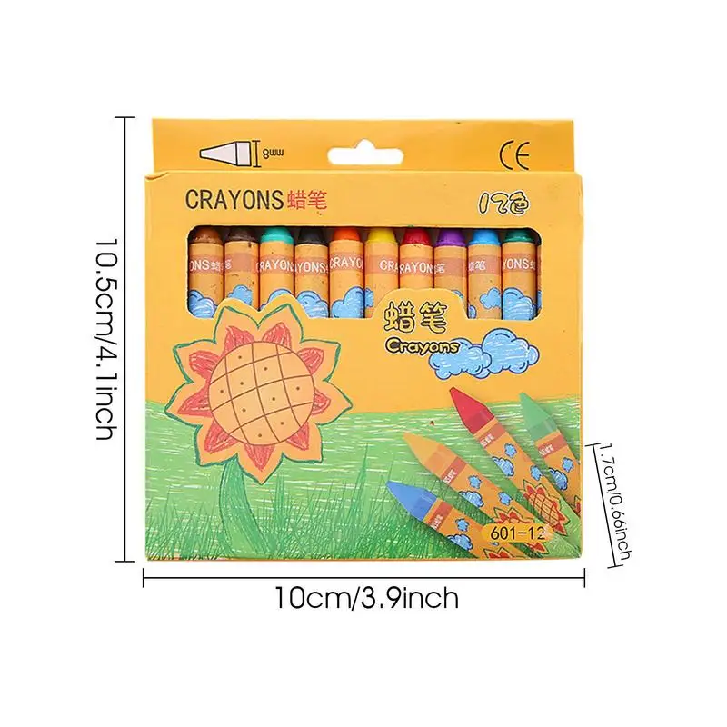 24 hitungan kotak krayon seni krayon untuk grafiti berbagai warna ramah lingkungan krayon balita warna kreasi tidak berbau