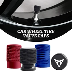 4PCS For Ibiza Leon Mii Born Ateca Cordoba Tarraco FR VZ5 Logo Car Wheel Tire Valve Caps Tyre Stem Aluminum Airtight Covers