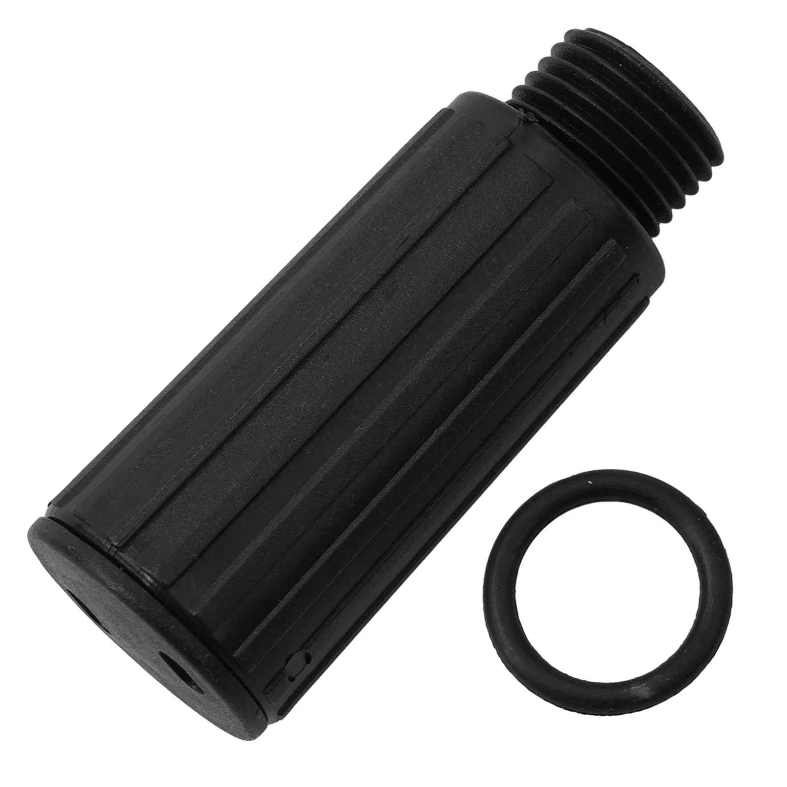 Breathing Rod Vent Oil Cap Plugs 15 5mm 2pcs set Black Plastic Air Compressor Accessories Thread Breathing Nozzle