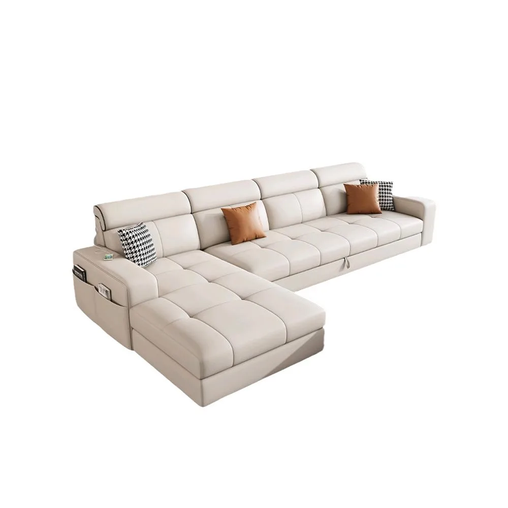 

Тканевый диван для гостиной, современный, простой, для небольшой квартиры, трехместный, многофункциональный, раскладной, двойного назначения.