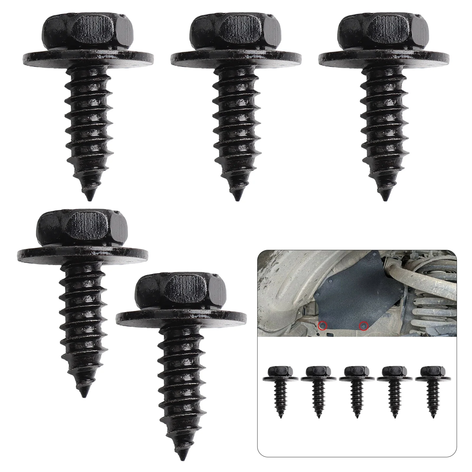 Rivet Clip Bolt Screw Fastener Kit For Automotive For Splash Seal Shield Mudguard On For Toyota RAV4 Vehicles