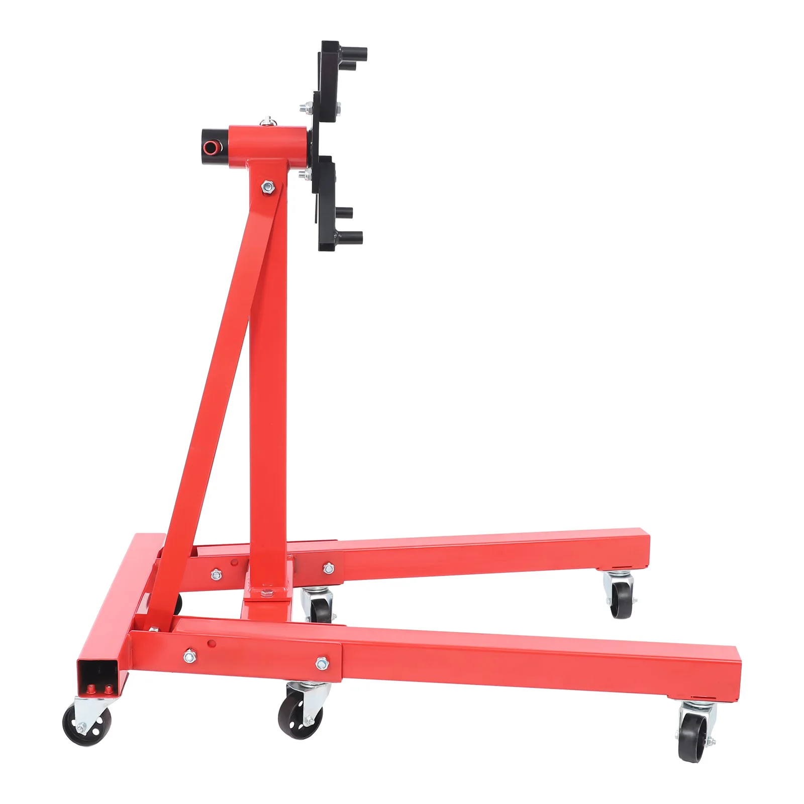 2000 lbs Fold Engine Stand 360° Adjustable Swivel Caster Wheels Rotating Engine Stand Heavy-Duty Square Steel Frame