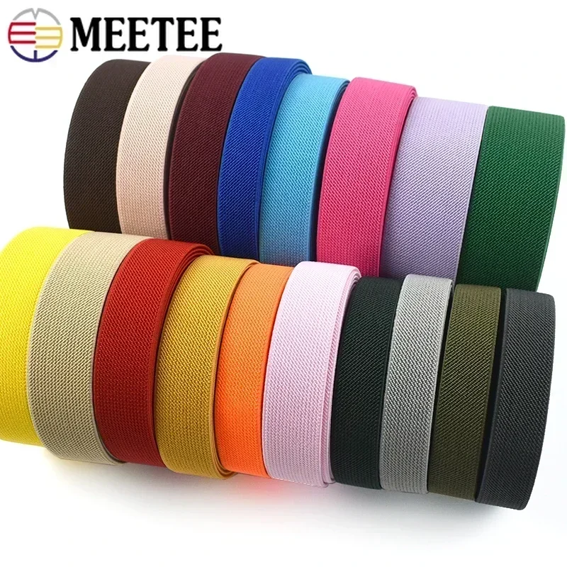 2-10Meters 20mm Sewing Elastic Band Soft Skin Rubber Bands Underwear Pants Stretch Webbing Ribbon Tape DIY AccessorIes