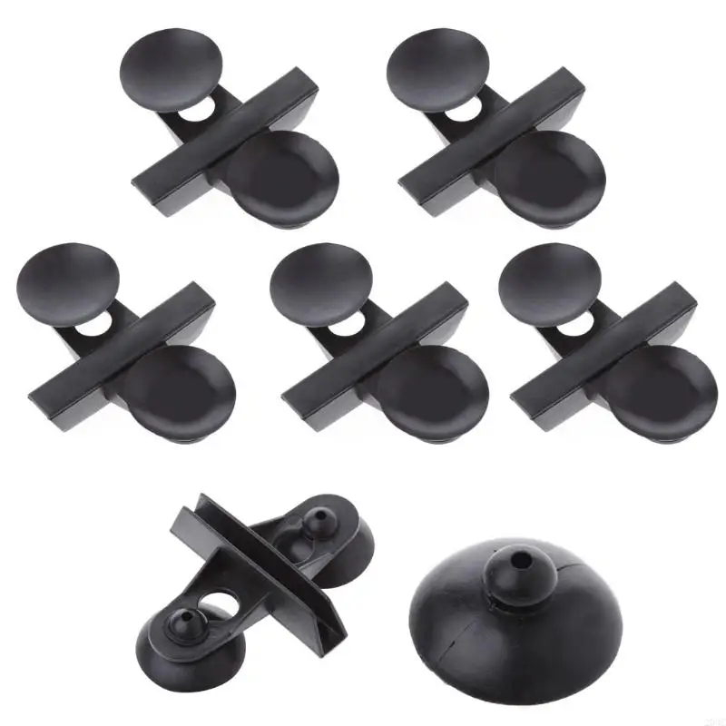 203C 5 Pack Aquarium Isolation Plate Divider Suction Cup Black Plastic Sheet Holders