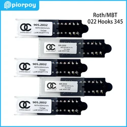 PIORPOY 5Kit Dental Orthodontic Brackets Braces Mini Metal Monoblock Roth MBT 022 345 Hook Brackets Dental Treatment Materials
