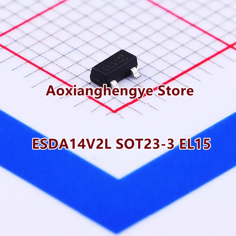 10 قطعة ESDA14V2L SOT-23-3 بمناسبة: EL15 صفيف ترانسيل مزدوج لحماية ESD