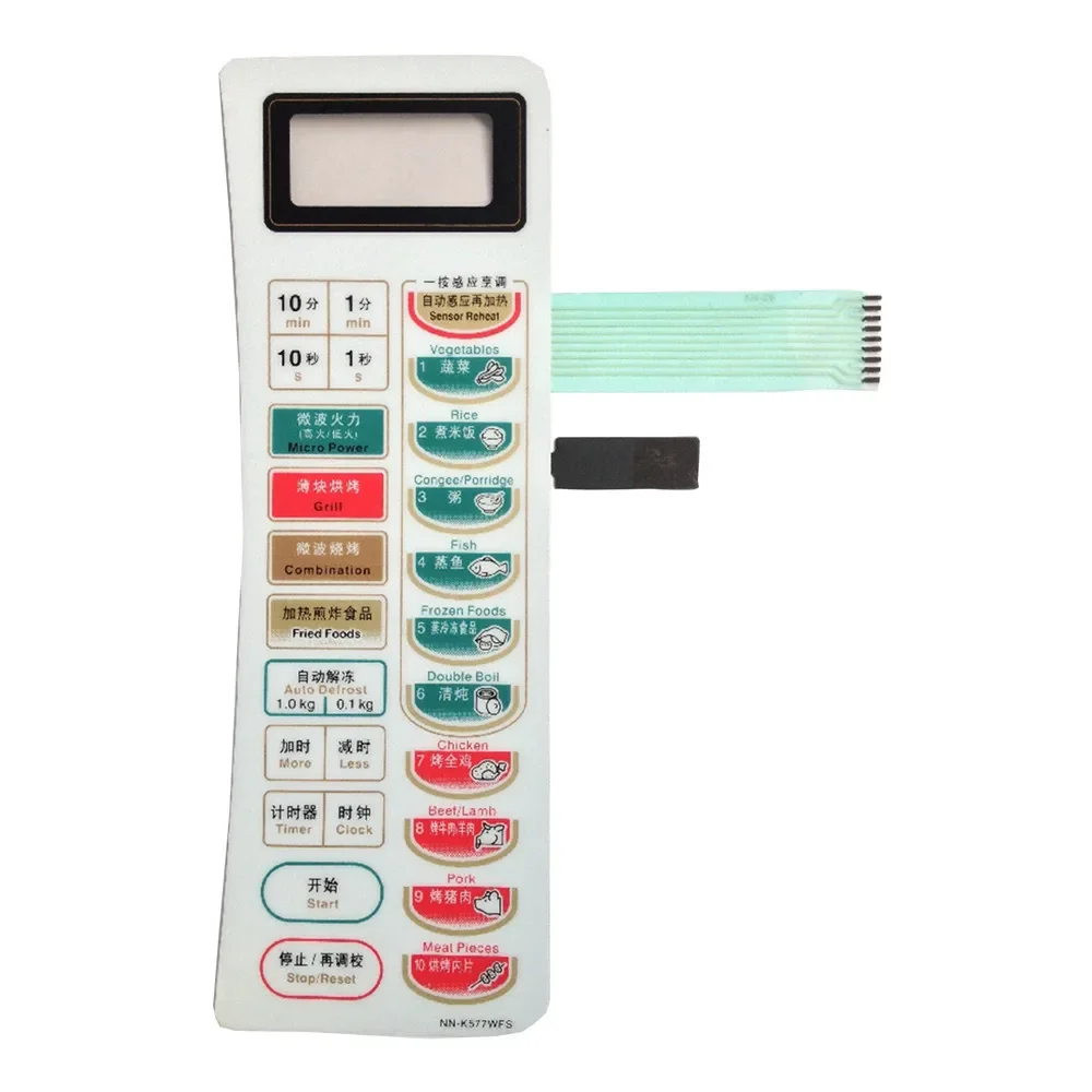 WZ-Microwave Membrane Panel Touch Switch Replacement NN-K577WFS Touch Switch for Microwave Oven Repair Part