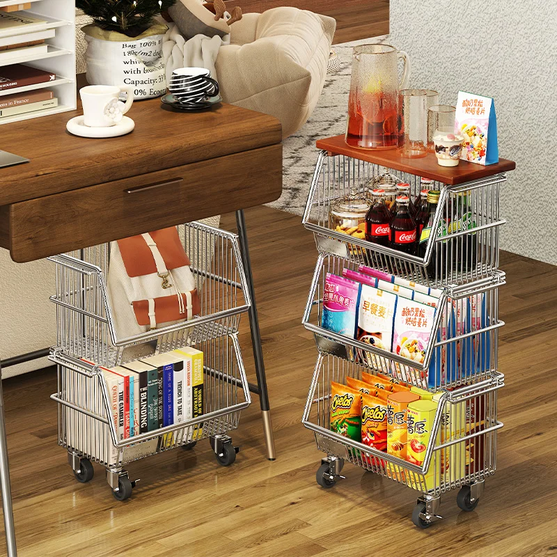 

Ring map trolley moving edge several food shelves storage layering