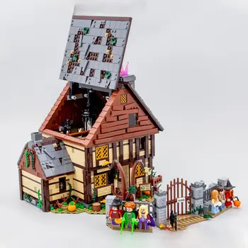 MOC街景模式萬聖節魔法女巫桑德森房屋建築姊妹小屋積木節慶派對禮物 6 最佳銷售 哈斯克爾 - №6