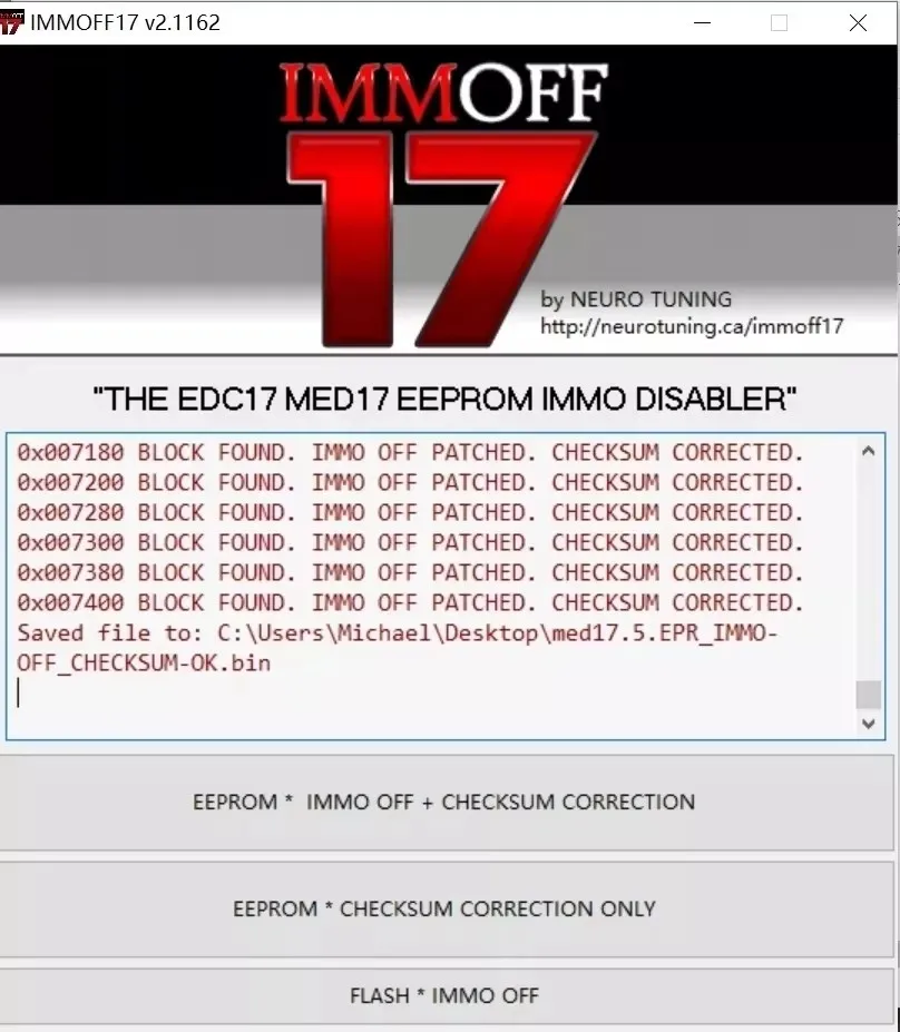 2024 IMMOFF17 Software with Keygen Unlimited install EDC17 Immo Off Ecu Program NEUROTUNING Immoff 17 and install video guide