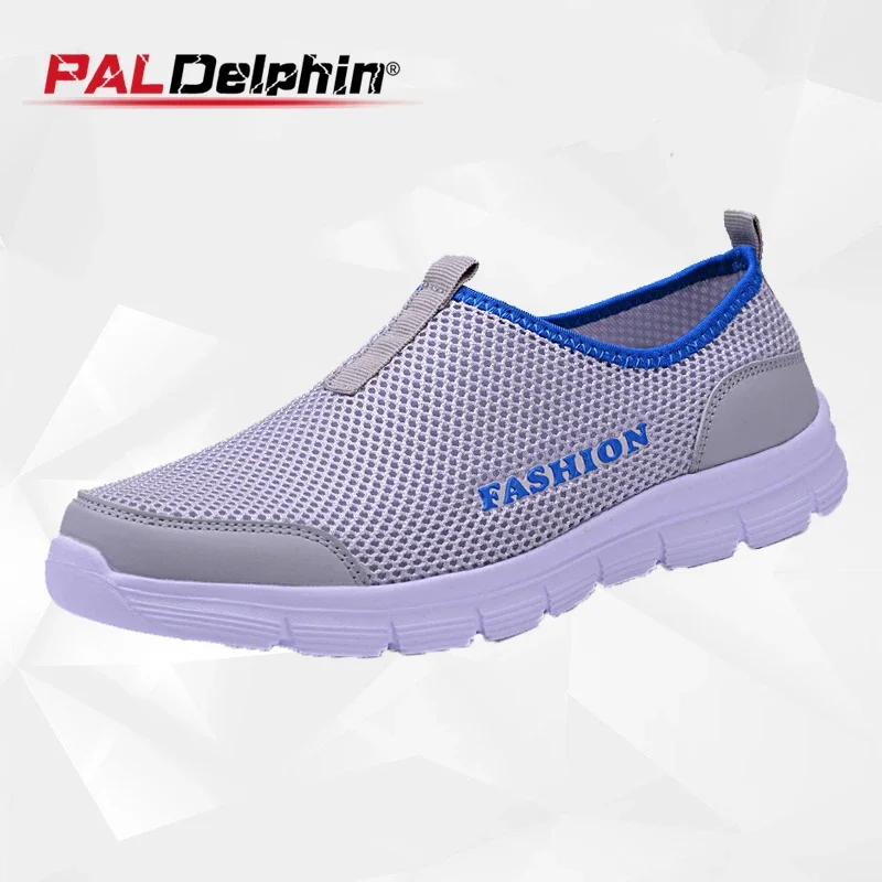 Casual Men Sneakers Mesh Shoes Summer Men Breathable Footwear Running Shoes Men\'s Lightweight Slip-on Sandals Zapatos De Hombre