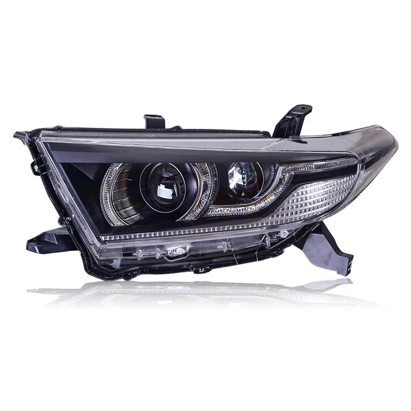 Headlight For Highlander 2012 2013 2014 Assembly LED Car Lights Projector Bifocal Lens DRL Signal Lamp Accessories