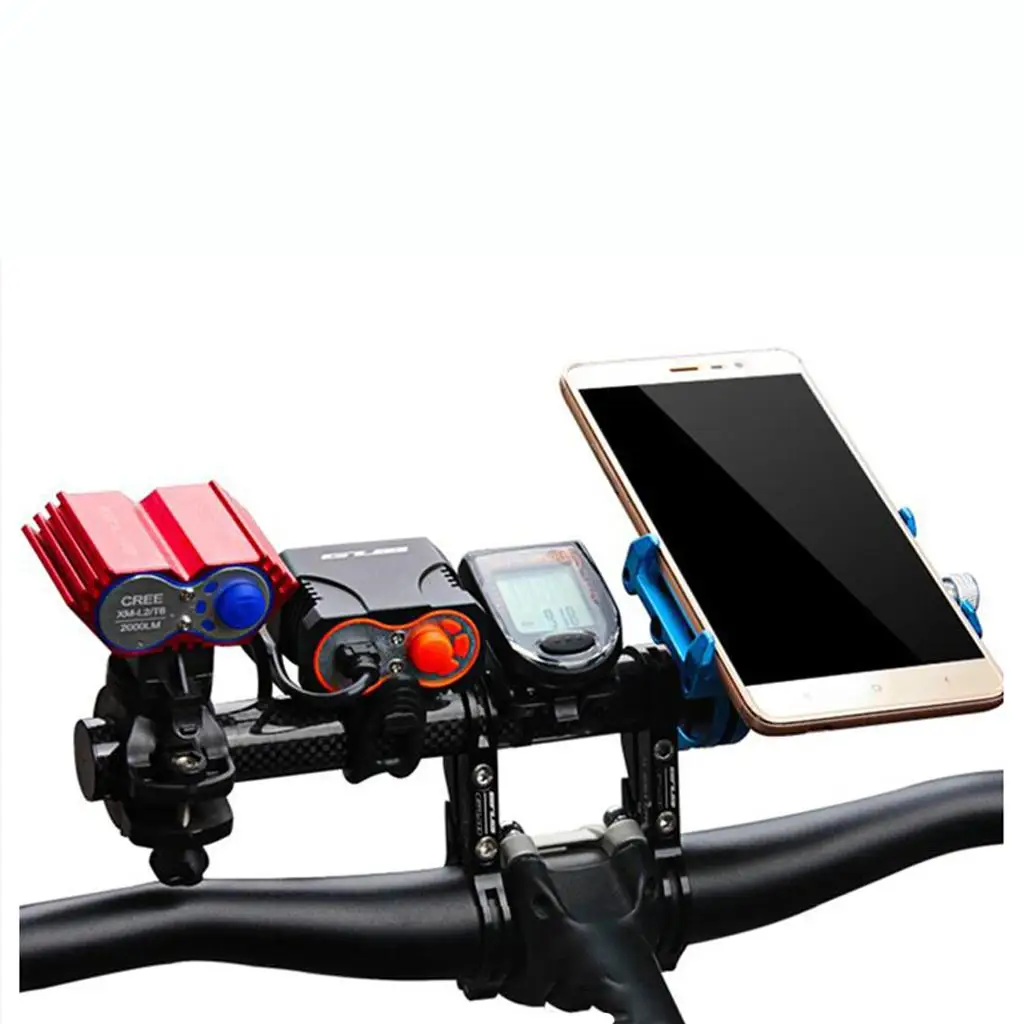 

7,9-дюймовый велосипедный MTB держатель фонарика велосипедный кронштейн держатель лампы удлинитель руля из углеродного волокна Спорт на открытом воздухе