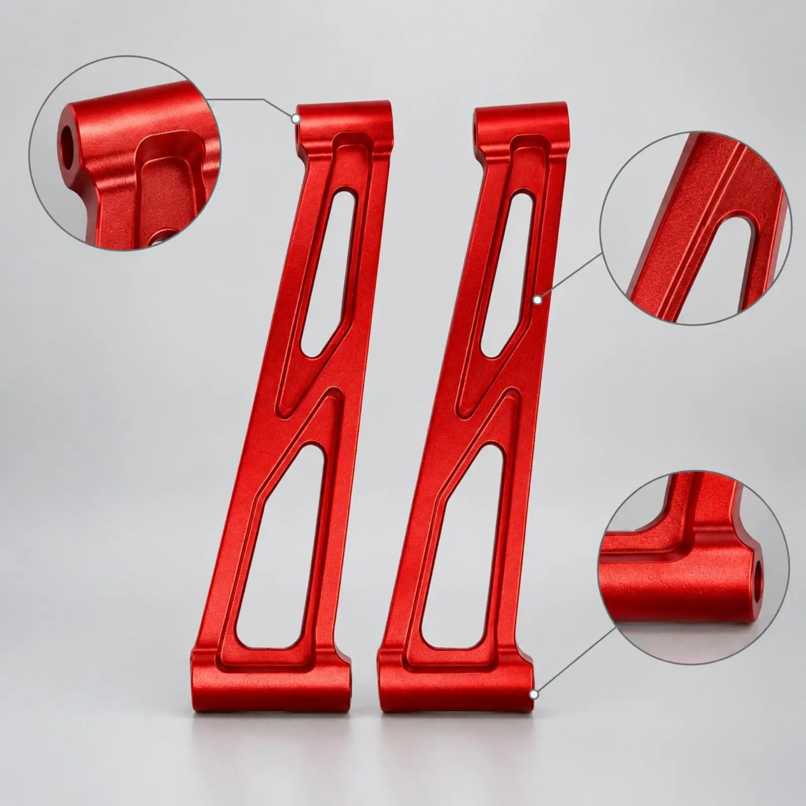 Rear Upper Hanging Arm Direct Replacement 1:8 Scale RC Hanging Arm RC Car Upgrade Component Anodized Precision-Machined