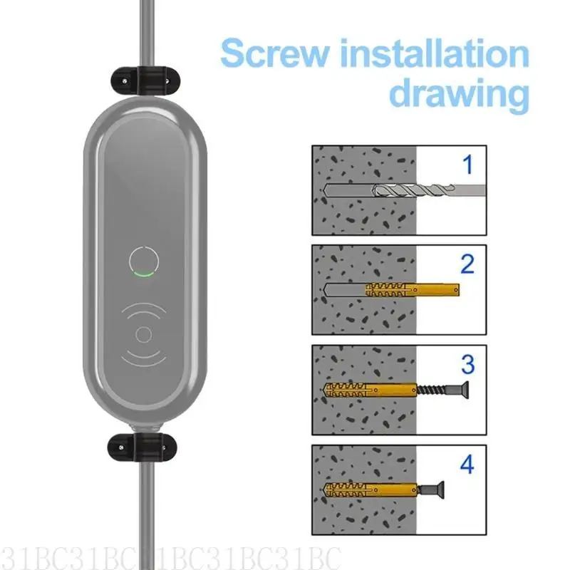 

31BC ABS ABS Fixing Clips держатель кабеля для портативного EV Зарядного устройства легко установка и эффективная организация