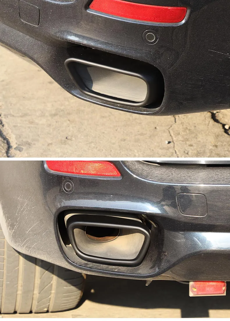 Für BMW X5 F15 X6 F16 2014-18 Auto Styling Schwanz Schalldämpfer Auspuffrohr Ausgang Abdeckung Trim Außen Zubehör (für M Sport Version) – Detail 12
